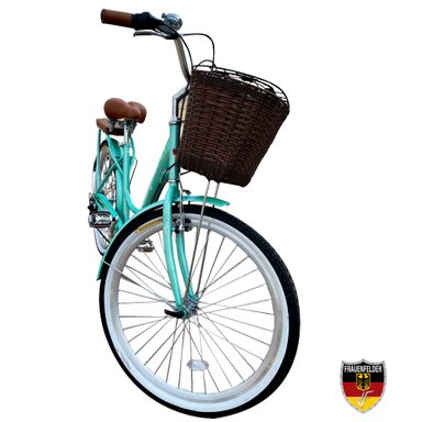 BICICLETA CAMPERA FRAUENFELDER ARO 24 VERDE JADE VINTAGE - 6