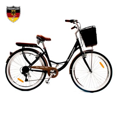 BICICLETA CAMPERA FRAUENFELDER ARO 26 NEGRO VINTAGE