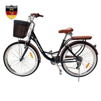 BICICLETA CAMPERA FRAUENFELDER ARO 26 NEGRO VINTAGE - 2