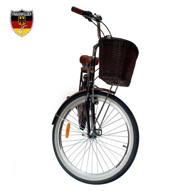 BICICLETA CAMPERA FRAUENFELDER ARO 24 NEGRO VINTAGE - 3