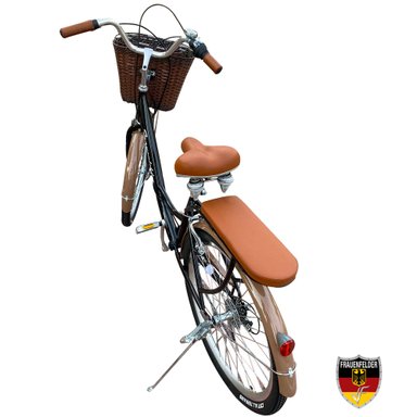 BICICLETA CAMPERA FRAUENFELDER ARO 24 NEGRO VINTAGE - 5