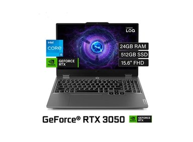 LAPTOP LENOVO LOQ 15IAX9 INTEL CORE I5-12450HX 24GB RAM 512GB SSD 15.6” FHD 144 HZ