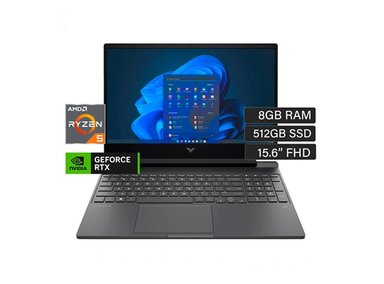 LAPTOP HP VICTUS 15-FB2002LA AMD RYZEN 5-8645HS 8GB RAM 512GB SSD 15.6” FHD IPS 144 HZ