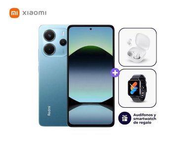 XIAOMI REDMI NOTE 14 4G 128GB 6GB AZUL + SMARTWATCH + AUDIFONOS
