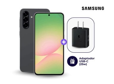 CELULAR SAMSUNG GALAXY A56 5G 256GB 8GB NEGRO + ADAPTADOR USB-C SAMSUNG 25W - 1