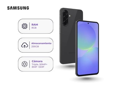 CELULAR SAMSUNG GALAXY A36 5G 256GB 8GB NEGRO + ADAPTADOR USB-C SAMSUNG ORIGINAL 25W - 2
