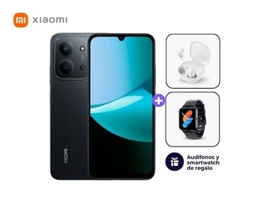XIAOMI REDMI 15C 128GB 4GB RAM COLOR NEGRO + SMARTWATCH + AUDIFONOS