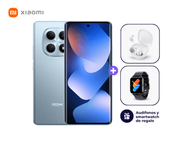 XIAOMI REDMI NOTE 15 4G 128GB 6GB RAM AZUL + SMARTWATCH + AUDÍFONOS