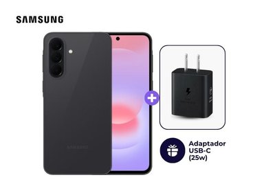 SAMSUNG GALAXY A37 5G 256GB 8GB RAM GRIS OSCURO + ADAPTADOR USB-C SAMSUNG 25W - 1