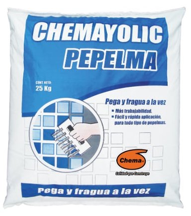 PEGAMENTO CHEMA CHEMAYOLIC PEPELMA BLANCO 25 KG