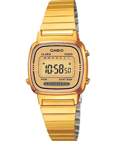 RELOJ CASIO MUJER DIGITAL LA 670WGA 9D VINTAGE RETRO GOLD
