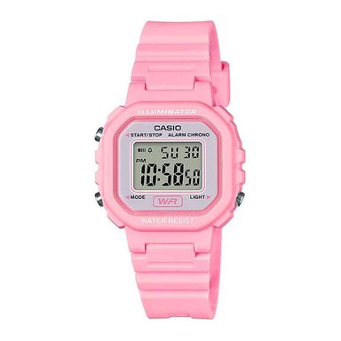 RELOJ CASIO MUJER DIGITAL LA 20WH-4A1 COLECCION RETRO ROSADO RESINA