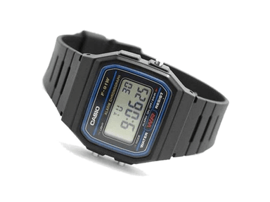 RELOJ CASIO UNISEX F-91W-1D VINTAGE CLASSIC NEGRO - 2