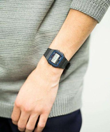 RELOJ CASIO UNISEX F-91W-1D VINTAGE CLASSIC NEGRO - 3