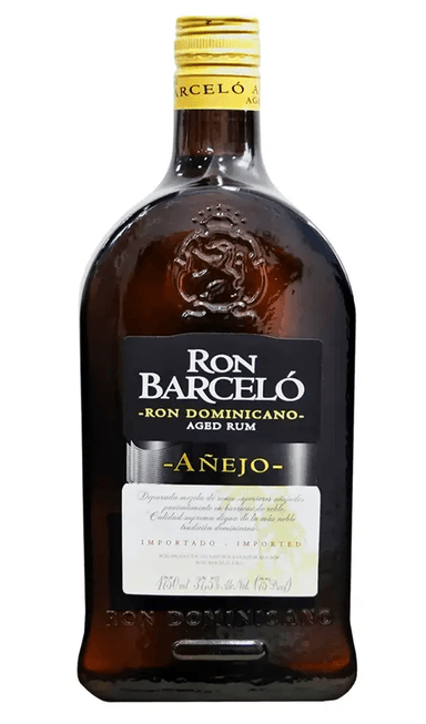 RON DOMINICANO BARCELO BOTELLA VIDRIO AÑEJO 1750 ML