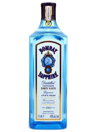 GIN BOMBAY SAPPHIRE BOTELLA VIDRIO 1LT DRY