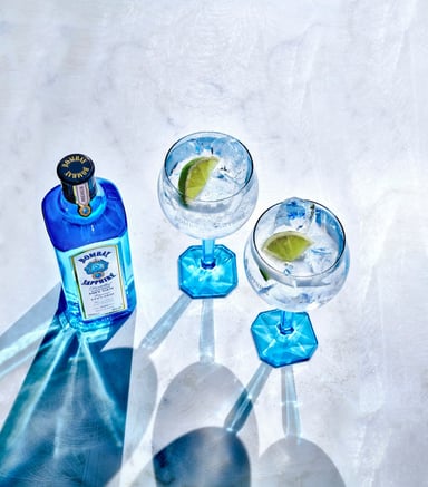 GIN BOMBAY SAPPHIRE BOTELLA VIDRIO 1LT DRY PACK X4 - 2