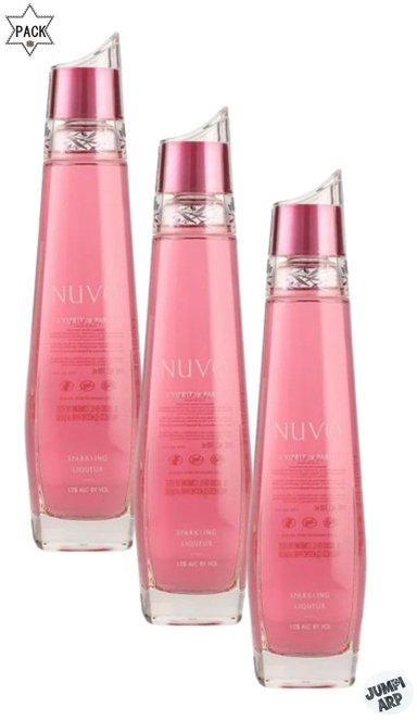 VODKA SPARKLING NUVO BOTELLA VIDRIO 750ML SPARKLING LIQUEUR PACK X3