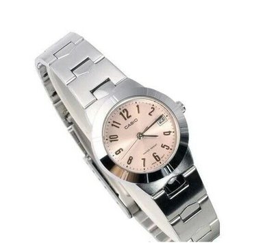 RELOJ CASIO MUJER ANÁLOGO LTP 1241D-4A3 ENTICER LADIES METALICO FONDO MELON - 2