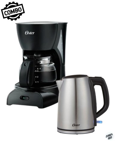 COMBO OSTER CAFETERA BVSTDCDR5B-053 + HERVIDOR BVSTKT673SS