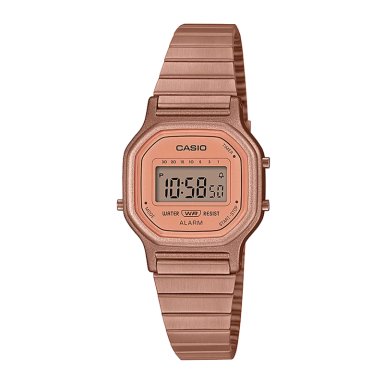 RELOJ CASIO MUJER DIGITAL LA 11WR-5A VINTAGE ORO ROSA P
