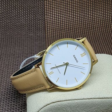 RELOJ CASIO MUJER ANÁLOGO LTP VT01GL-7B CORREA P BEIGE CUERO - 4