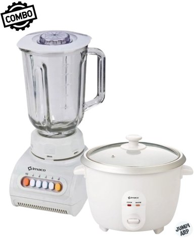 COMBO IMACO 1.5 LITROS LICUADORA BL888V + OLLA ARROCERA RC006 BLANCO