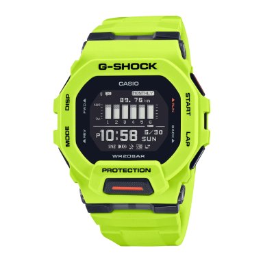 RELOJ CASIO G-SHOCK UNISEX DIGITAL GBD 200-9D G-SQUAD SERIE BLUETOOTH VERDE LIMA - 1