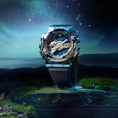 RELOJ CASIO G-SHOCK UNISEX ANÁLOGO GM-110EARTH-1A EDICIÓN LIMITADA RESINA - 4