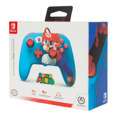MANDO CON CABLE MEJORADO PARA INTERRUPTOR DE NINTENDO - MARIO POP 1 - 2