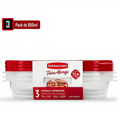 RUBBERMAID TAKEALONGS 2116803 950ML - ROJO