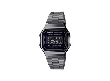 RELOJ CASIO UNISEX DIGITAL A168WGG-1BDF CLÁSICO METALICO - 1