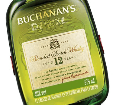 WHISKY BUCHANANS BOTELLA VIDRIO DELUXE 12 AÑOS 375ML - 2