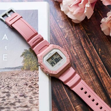 RELOJ CASIO MUJER DIGITAL W-218HC-4AV PALO ROSA RESINA - 2