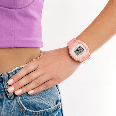 RELOJ CASIO MUJER DIGITAL W-218HC-4AV PALO ROSA RESINA - 4