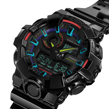 RELOJ CASIO G-SHOCK HOMBRE ANÁLOGO GA-700RGB-1A VIRTUAL RAINBOW EDICION LIMITADA - 3