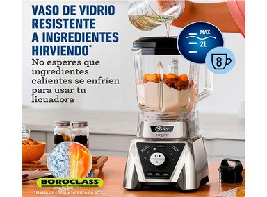 LICUADORA OSTER BLST3B CPG XPERT 1100W 2 LITROS PLATEADA - 2