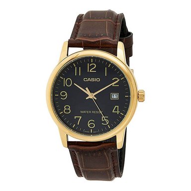 RELOJ CASIO HOMBRE ANÁLOGO MTP V002GL-1BUDF P CUERO