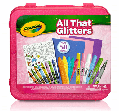 MARCADORES CRAYOLA ALL THAT GLITTERS ART CASE 50 PIEZAS 3+