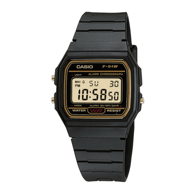 RELOJ CASIO UNISEX DIGITAL F-91WG-9Q RESINA