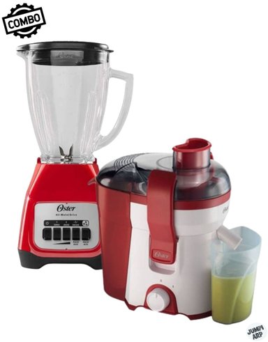 COMBO OSTER LICUADORA BLSTKAG RPB + EXTRACTOR FPSTJE316R ROJO