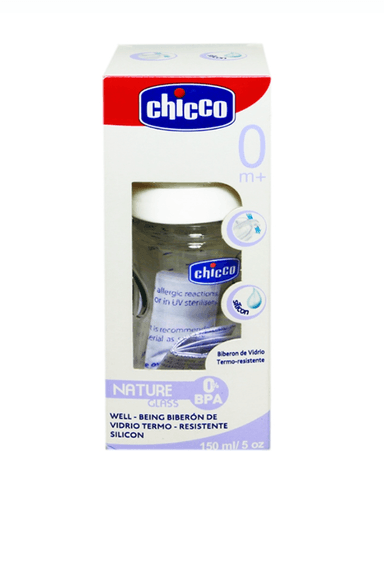 BIBERÓN DE VIDRIO BOCA ANCHA 240ML - CHICCO