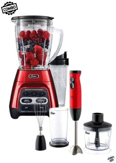 COMBO OSTER LICUADORA BLSTPYG1310RBG + BATIDORA INMERSION FPSTHB460A