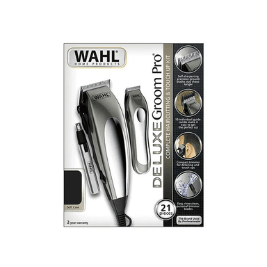 KIT CORTE WAHL 21 UNIDADES COMPLETO DELUXE GROOM PRO GRIS - 3