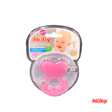 NUBY MORDEDOR DE SILICONA PEZ - ROSADO