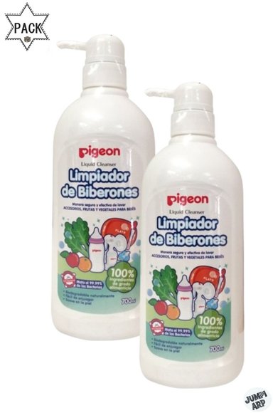 LIMPIADOR LÍQUIDO PIGEON PACK 2 UNIDADES 12955 700ML