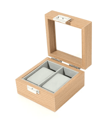 ORGANIZADOR OTROS MADERA NATURAL DE PARA 2 RELOJES