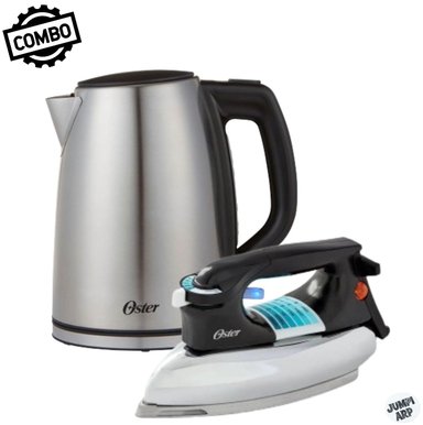 COMBO OSTER HERVIDOR BVSTKT673SS + PLANCHA GCSTBV4119