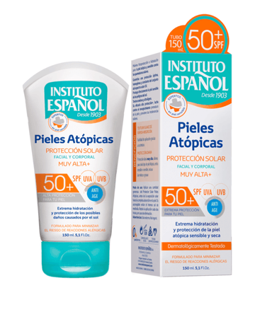 BLOQUEADOR CORPORAL INSTITUTO ESPAÑOL PROTECCION SOLAR PIELES ATOPICAS SPF 50+ 150 ML - 2