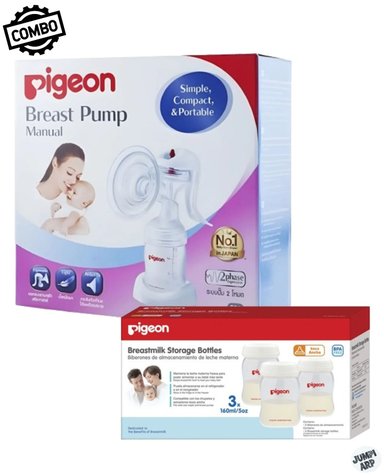 COMBO PIGEON EXTRACTOR MANUAL 26488+ BIBERONES BOCA ANCHA